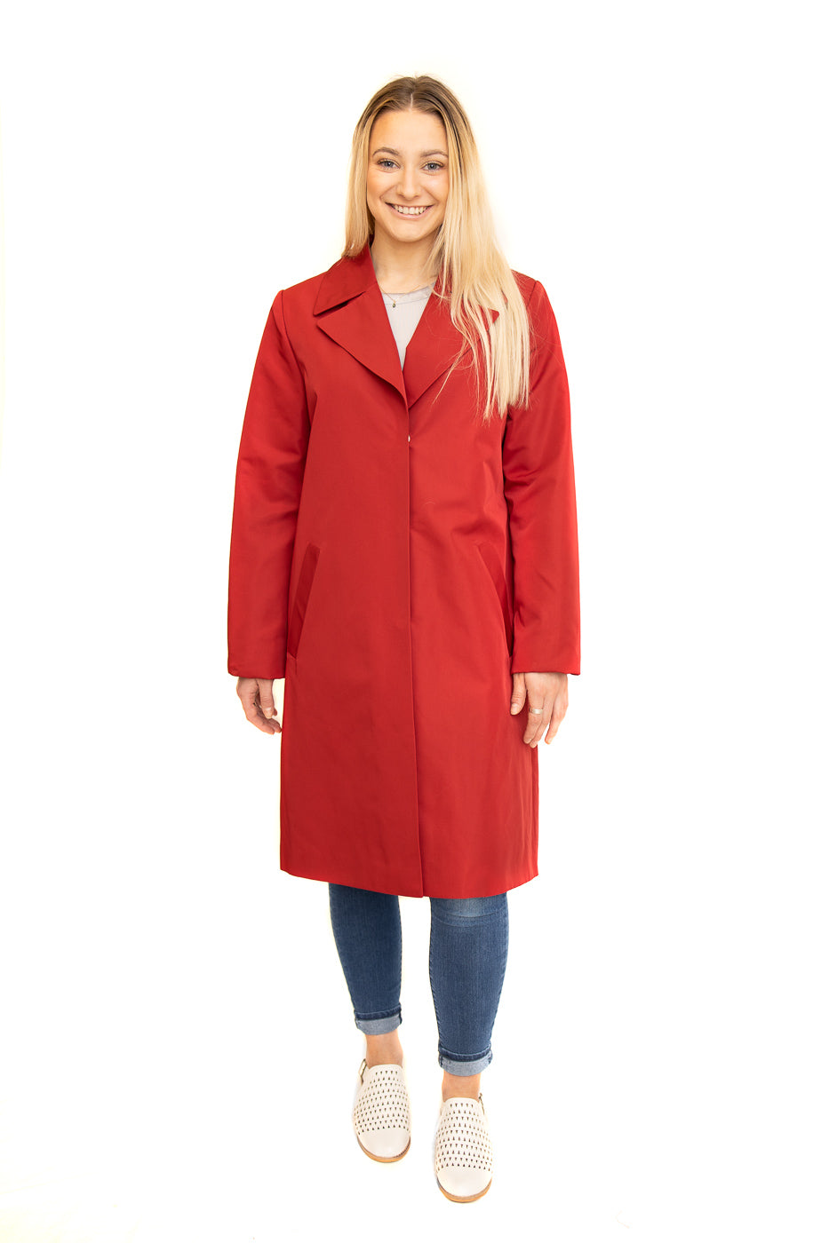 Red Cloth Raincoat Available Cleveland ETON Chagrin & Akron Summit Mall