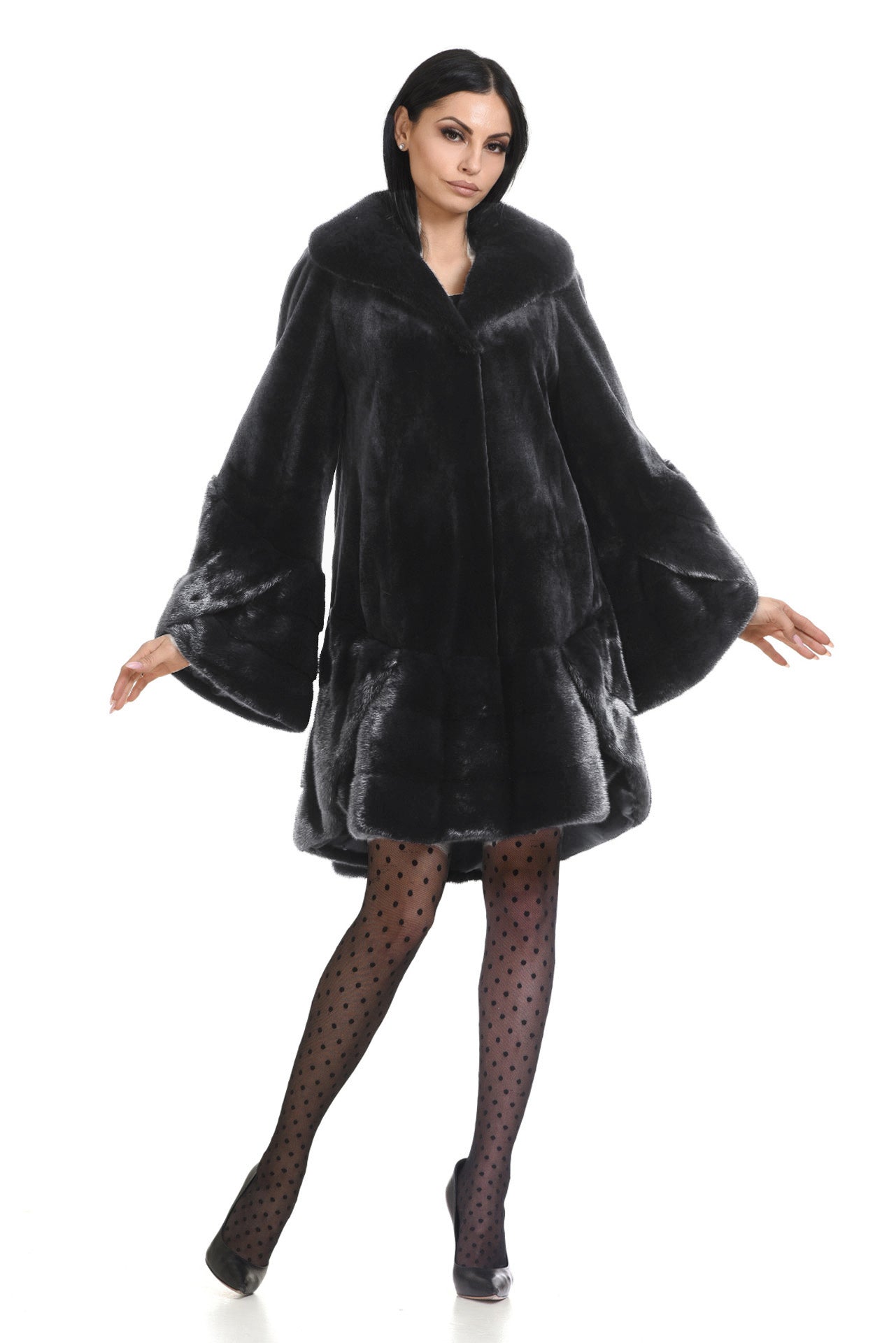 Coffee Mahogany Mink 3/4Coat
