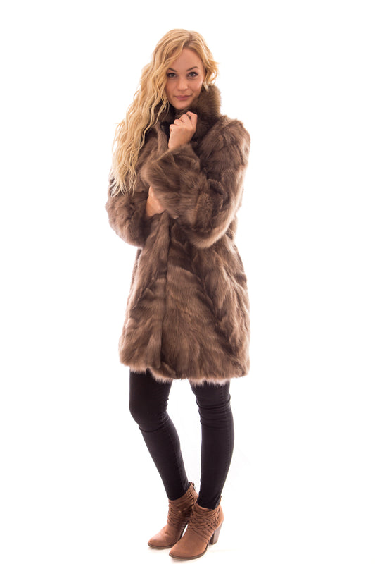 Sable 3/4 Coat Reversible, with Sable Collar & Cuffs Available Cleveland ETON Chagrin & Akron Summit Mall