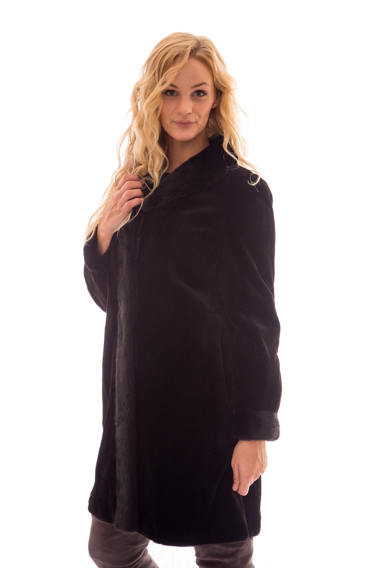 fur mink sheared jacket coat