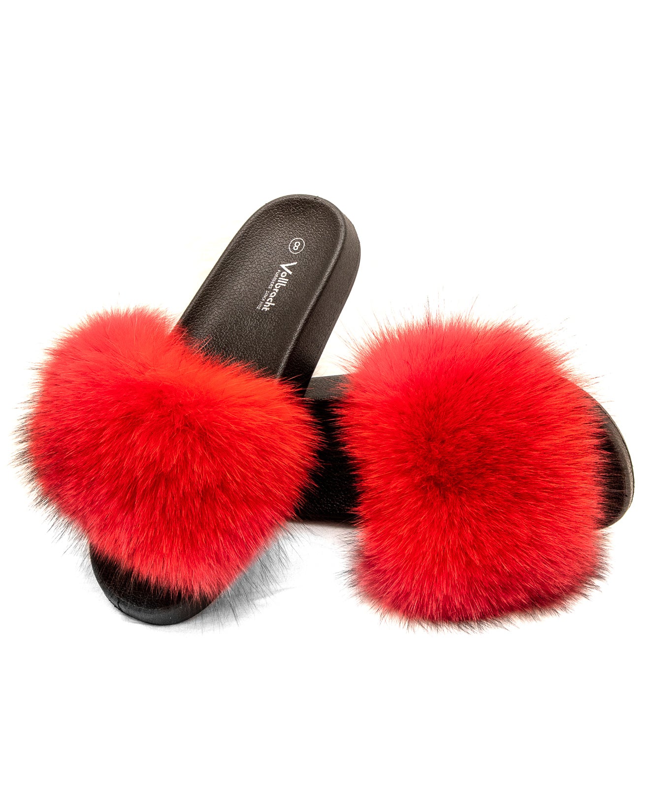 Fox Fur Slides Red Vollbracht Furs